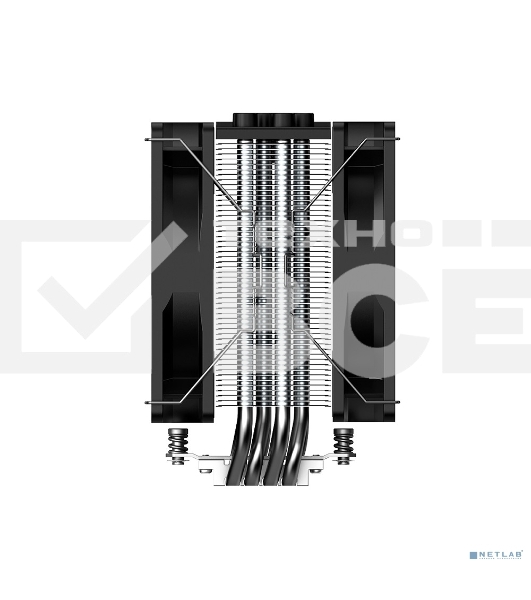 Кулер для процессора ID-COOLING SE-214-XT PLUS черный 120мм алюминий+медь 1800rpm 35.2db 4-pin 200W 150мм