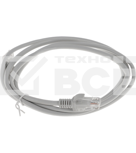 Патч-корд Premier 5-970 1Гбит/с UTP 4 пары cat5E CCA molded 1.5м серый RJ-45 (m)-RJ-45 (m)