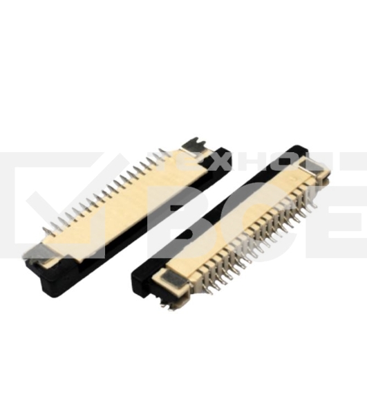 Разъем FPC  Half Coverage Bottom Contact 0.8K-BX-16PWB 16 pin высота 2мм шаг 0,8мм