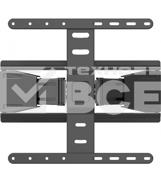 Кронштейн для телевизора Ultramounts UM955 черный 37'-75' макс.50кг настенный поворот и наклон