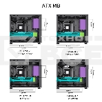 Корпус без блока питания JONSBO D41 STD Black ATX без БП, боковая панель из закаленного стекла, mini-ITX, micro-ATX, ATX, черный, фото4