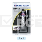 Высокотемпературный герметик силиконовый Kafuter K-586 черный 90 грамм блистер, фото 1