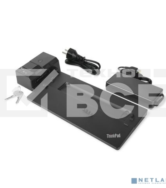 Док-станция Lenovo ThinkPad Basic Docking Station - 90W, 2xUSB 3.1, 2xUSB2.0,Gigabit Ethernet, 1xDP, 1x VGA,1xCombo Audio Port, DC-IN, Kensington slot, Key lock for L480, L580, T480, T480s, T580, X280, P52s, X1 Carbon G6