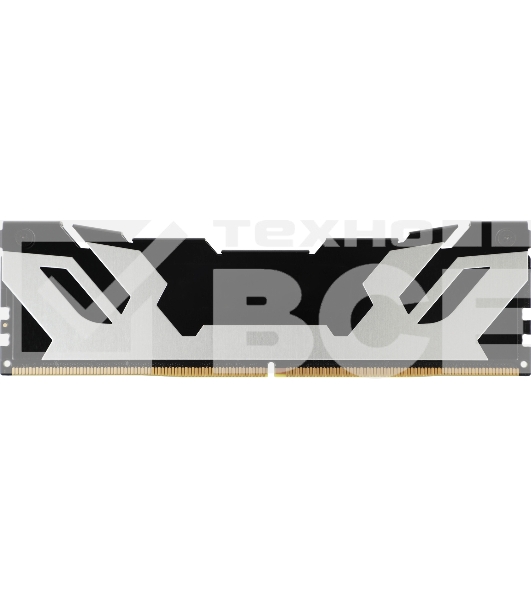 Оперативная память Kingston Fury Renegade, DDR5, 32GB (1x32GB), 6400MHz, CL32, DIMM, радиатор, серебристый/чёрный