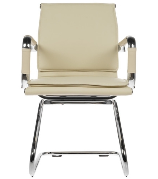 Кресло Бюрократ CH-993-Low-V/Ivory слоновая кость, экокожа, 120 кг, механизм качания, низкая спинка