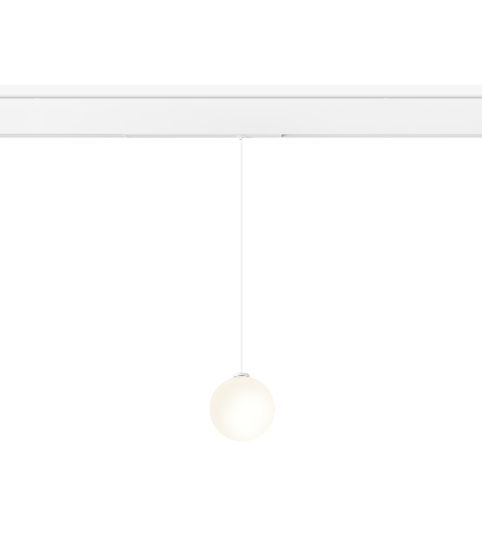Управляемый светодиодный светильник для шинопровода Magnetic Ambrella light GL1441 WH/FR белый/белый матовый IP20 10W 3000K-6400K 220V 120° D120 H1500 (Без ПДУ)