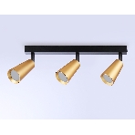 Накладной поворотный спот Ambrella light TA13151/3 BK/GD черный/золото GU10/3 max 12W 445*60*130, фото 1