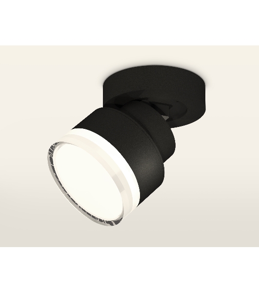 Светильник Ambrella Light XM8102028 SBK/FR/CL черный песок/белый матовый/прозрачный GX53 (A2229, A2106, C8102, N8399)