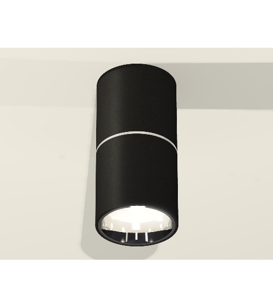 Светильник Ambrella Light XS6302081 SBK/PSL черный песок/серебро полированное MR16 GU5.3 (C6302, A2060, N6112)