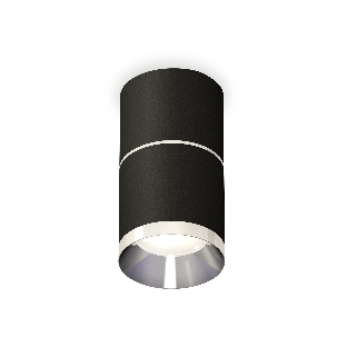 Светильник Ambrella Light XS7402141 SBK/PSL черный песок/серебро полированное MR16 GU5.3 (C7402, A2070, C7402, N7031)