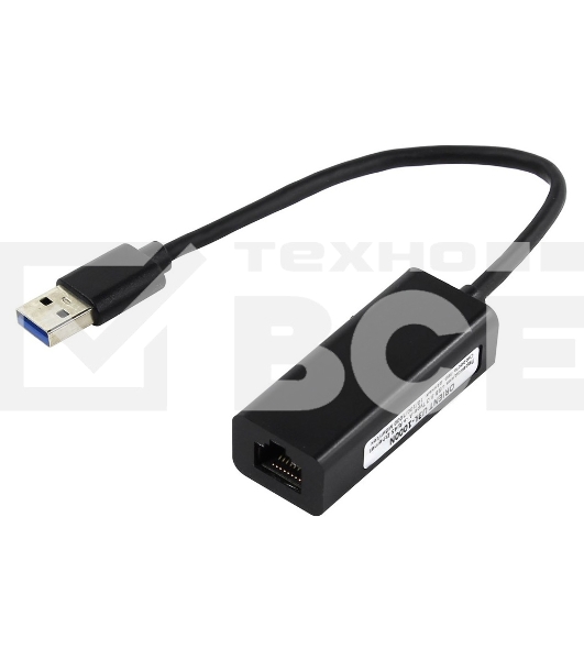 Адаптер сетевой ORIENT U3L-1000N, USB 3.0 Gigabit Ethernet Adapter, RTL8153 chipset, 10/100/1000 Мбит/с, поддержка Win10, Linux, MAC OS
