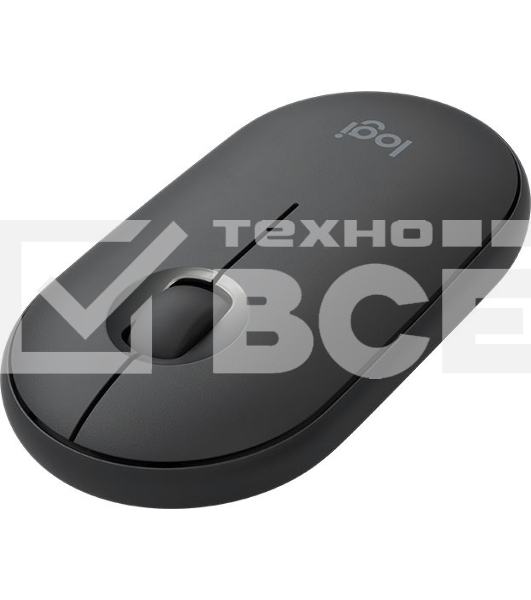 Мышь беспроводная Logitech Pebble M350 графитовый, 1000 dpi, радиоканал, Bluetooth, USB, кнопки - 3