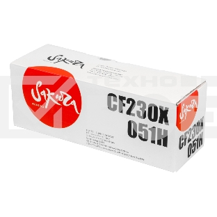 Картридж лазерный Sakura CF230X/051H для HP и Canon, черный, 4000 к.