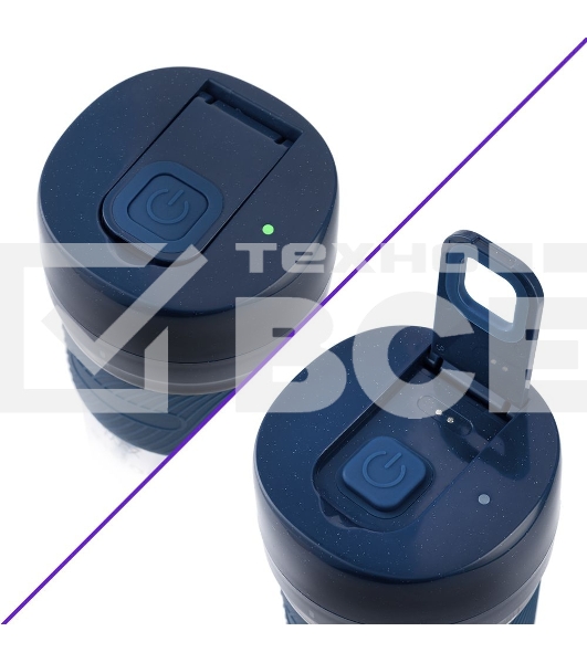 Портативный блендер Kitfort Мощность 50 Вт.Максимальная скорость вращения ножей 15000 об/мин