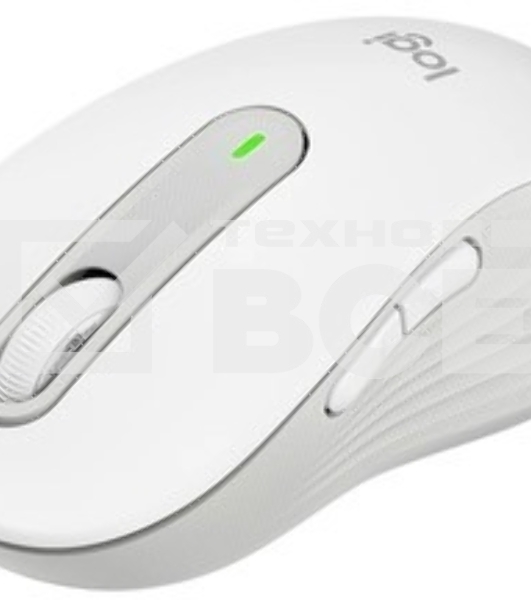 Мышь беспроводная Logitech Signature M650 L белый, 4000 dpi, радиоканал, Bluetooth, USB, кнопки - 5