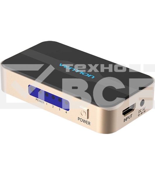 Разветвитель - сплиттер Vention HDMI 19F/4x19F на 4 монитора ACCG0