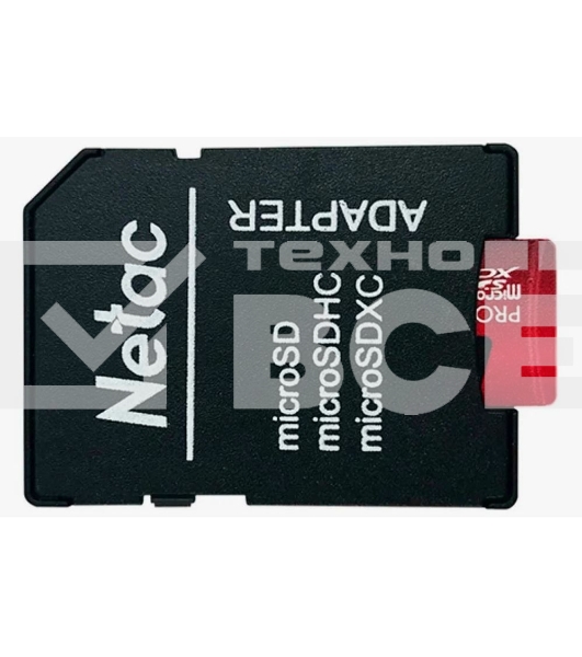 Флеш карта MicroSD card Netac P500 Extreme Pro 64GB, retail version w/SD adapter