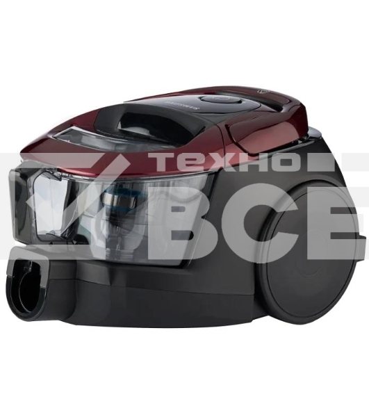 Пылесос Samsung VC18M31A0HP бордовый/черный, 380/1800 Вт, уборка сухая, пылесборник контейнер 2 л