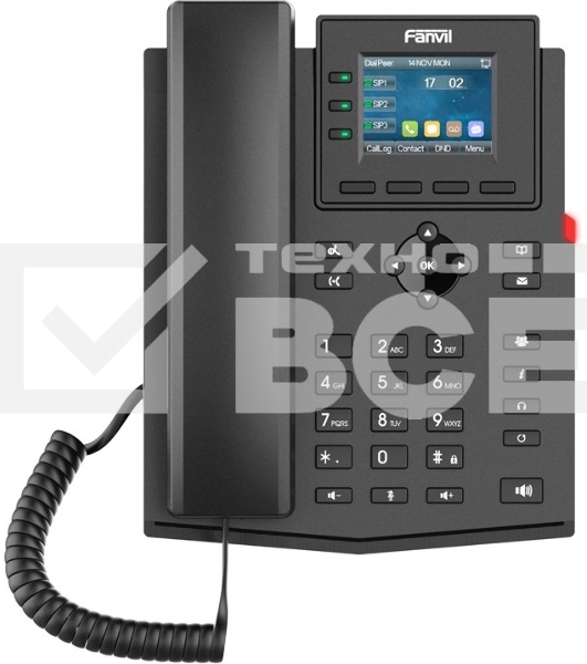 Телефон IP Fanvil X303G черный