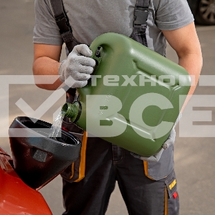 Канистра для ГСМ вертикальная, 10 л., пластиковая, усиленная  Stels