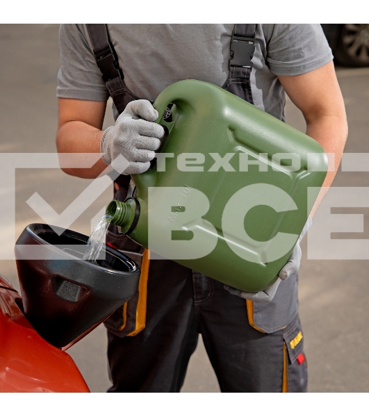 Канистра для ГСМ вертикальная, 10 л., пластиковая, усиленная  Stels