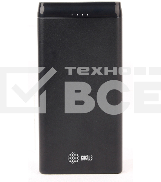 Портативный аккумулятор Cactus CS-PBFSFT-10000 Li-Pol 10000mAh 2.1A+2.1A черный 2xUSB