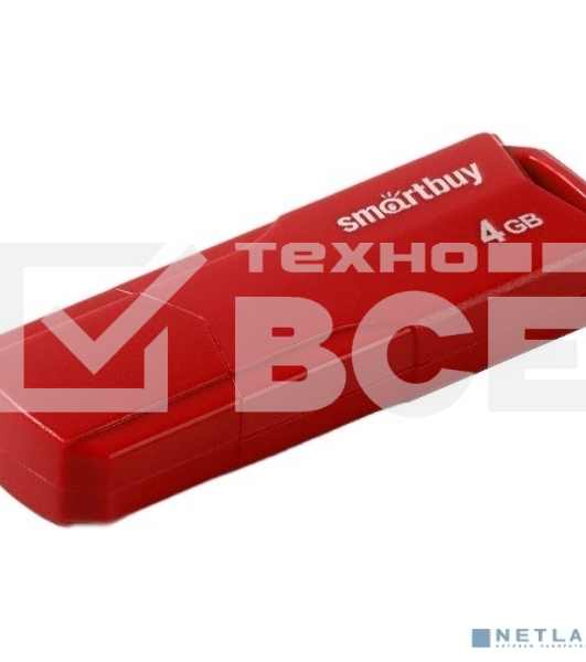 Флеш диск USB SmartBuy 4GB CLUE Red (SB4GBCLU-R)
