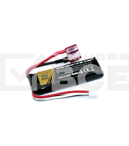 Аккумулятор Li-Pol 7.4v 501855 1400mah разъем T-plug