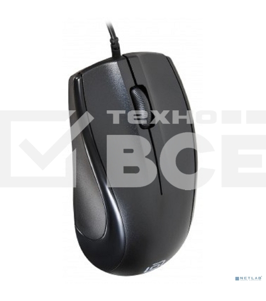 Мышь проводная Oklick 185M черный, 1200 dpi, USB, кнопки - 3
