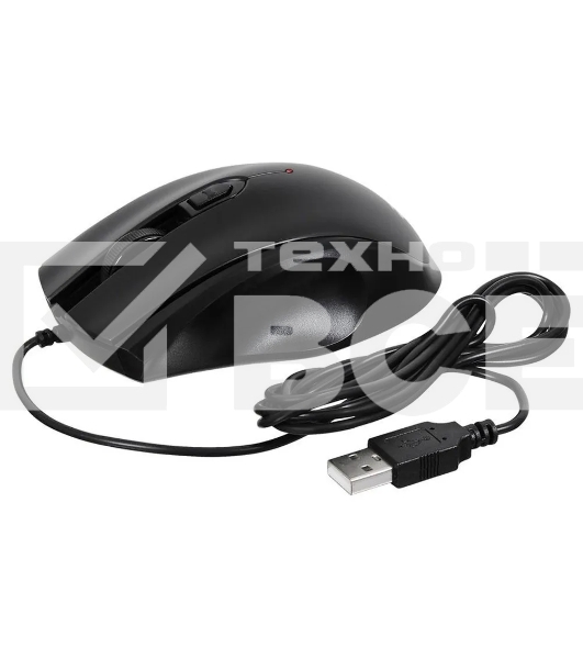 Мышь проводная Acer OMW020 черный, 1600 dpi, USB, кнопки - 4
