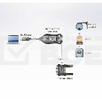 Конвертер, USB<=>RS-422/485, USB B-тип>4xDB9, Female>Male, без Б.П., (USB 2.0;с 1 шнуром A>B Male)/ USB to RS-422/485 Adapter, фото 1