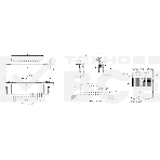 Разъем FPC  Half Coverage Bottom Contact 0.8K-BX-16PWB 16 pin высота 2мм шаг 0,8мм, фото4