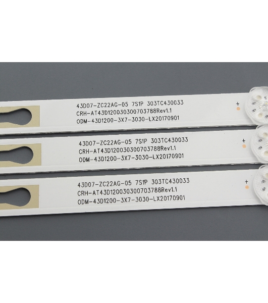 Светодиодная подсветка TV 43' JL.D43071330-004AS-M (комплект 3 шт)