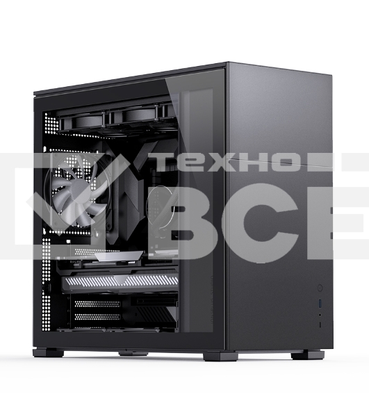 Корпус без блока питания JONSBO D41 STD Black ATX без БП, боковая панель из закаленного стекла, mini-ITX, micro-ATX, ATX, черный