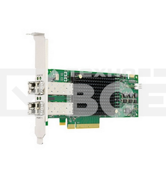Контроллер Emulex LPe32002-M2 bulk Gen 6 (32GFC), 2-port, 32Gb/s, PCIe Gen3 x8, трансиверы установлены, LP+FH brackets, OEM