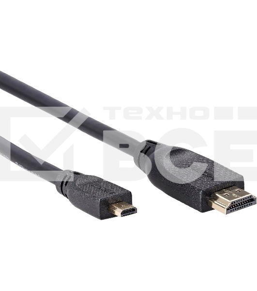 Кабель HDMI-19M --MicroHDMI-19M ver 2.0 1m VCOM <CG587-1M>