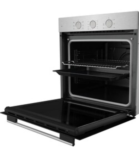 Духовой шкаф электрический Kuppersberg HF 603 BX 60 см, 80 л, High-Tech, 6 режимов, паровая очистка, черный + нерж. сталь