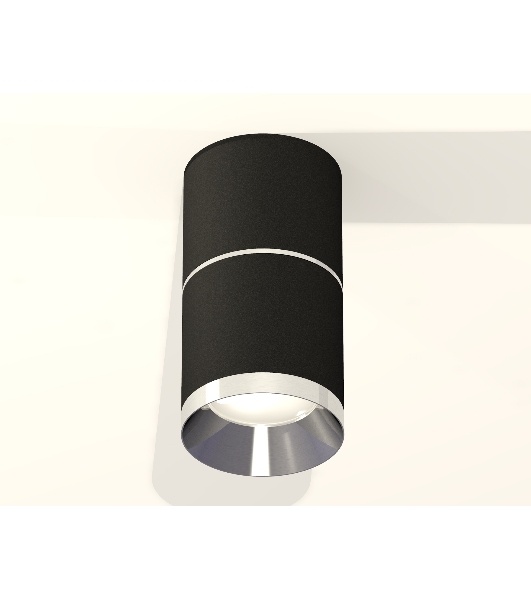 Светильник Ambrella Light XS7402141 SBK/PSL черный песок/серебро полированное MR16 GU5.3 (C7402, A2070, C7402, N7031)