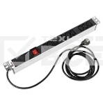 Аксессуар ЦМО Блок розеток Rem-16 с выкл., 9 IEC 60320 C13, 16A, алюм., 19