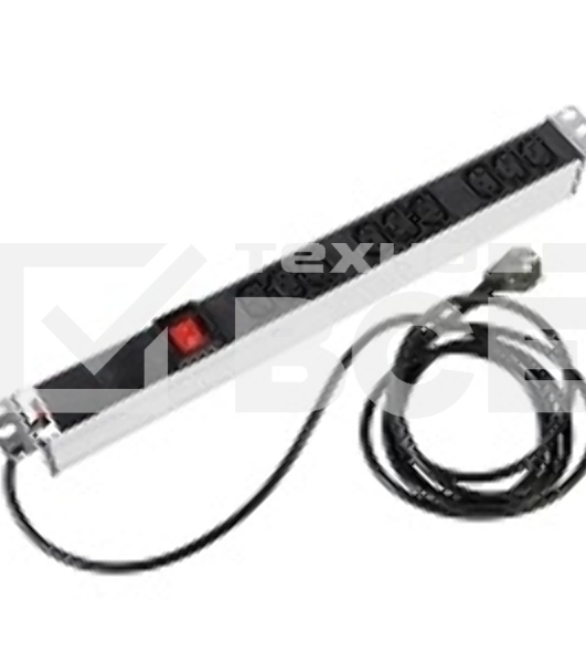 Аксессуар ЦМО Блок розеток Rem-16 с выкл., 9 IEC 60320 C13, 16A, алюм., 19