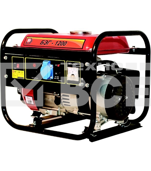 Бензогенератор КАЛИБР БЭГ-1200 1.2кВА 220В 87см3 5л 25кг