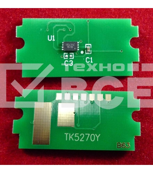 Чип ELP для Kyocera Ecosys P6230cdn/M6230cidn/M6630cidn (TK-5270Y) Yellow 6K