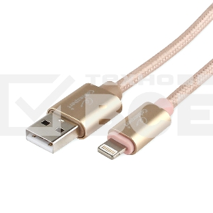 Кабель Cablexpert для Apple CC-U-APUSB02Gd-3M, AM/Lightning, серия Ultra, длина 3м, золотой, блистер