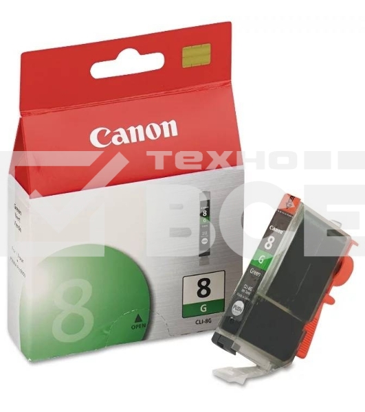 Картридж струйный Canon CLI-8G (0627B001) зеленый (13 мл.) для Canon PIXMA 6500, Pro 6000, Pro 9000, Pro 9000 Mark II