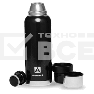 Термос Арктика 106-1600 черный, бытовой, вакуумный (для напитков)