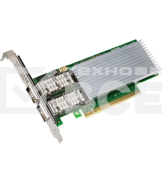 Сетевая карта Intel E810-CQDA2, 2xQSFP28 ports, 100GbE, PCI-E x16 gen3/gen4, iWARP/RoCEv2, IEEE 1588 PTP, ADQ, iSCSI, NFS, VMDq. PCI-SIG* SR-IOV Capable