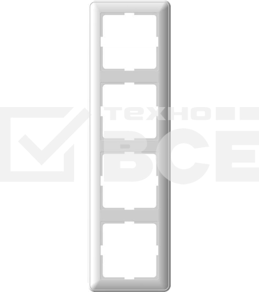 Рамка 4-м W59 бел. SchE KD-4-18 (КД-4-18)