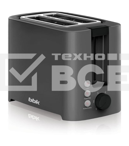 Тостер BBK TR81M темно-серый