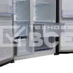 Холодильник Hyundai CS5003F черное стекло двухкамерный Side by Side 331/165л морозилка сбоку, фото7