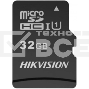 Флеш карта microSDHC 32GB Hikvision HS-TF-C1(STD)/32G/ZAZ01X00/OD
